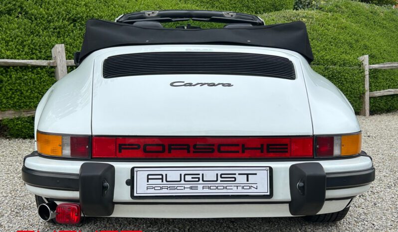 Porsche 911 Carrera 3.2 Cabriolet 1986 complet