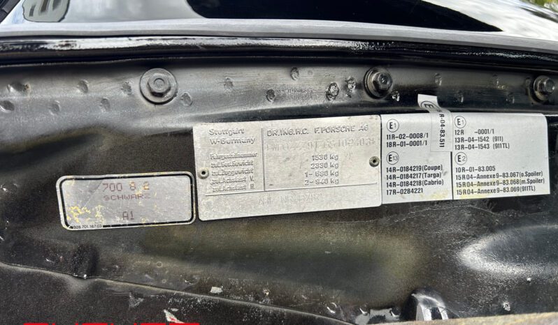 Porsche 911 Carrera 3.2 1986 complet