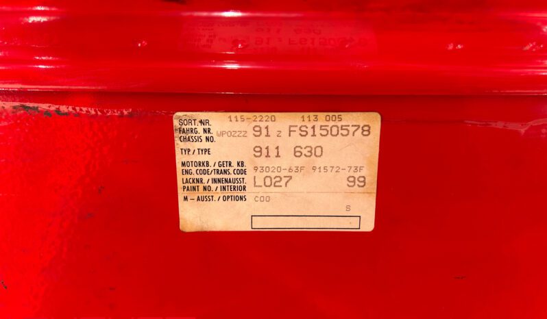 Porsche 911 Carrera 3.2 Turbo-Look 1985 complet