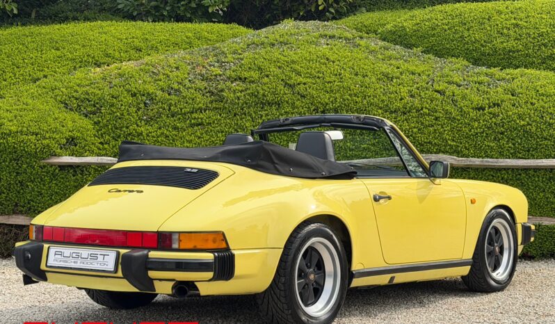 Porsche 911 Carrera 3.2 Cabriolet 1987 complet