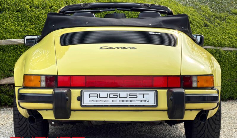 Porsche 911 Carrera 3.2 Cabriolet 1987 complet