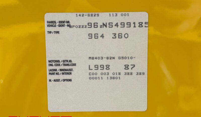 Porsche 964 RS NGT 1992 complet