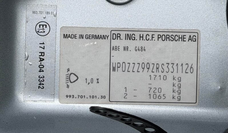 Porsche 993 Carrera 2 Cabriolet 1994 complet